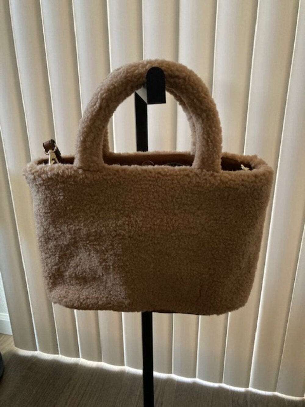 Sherpa Brown - Tan Purse / Tote - NEVER USED